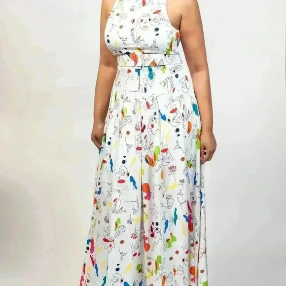 Creative Vibes Abstract Print Maxi Dress - Picture 4 of 4